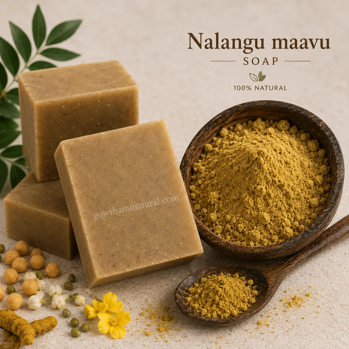 Nalangu Maavu Soap by Gowthami Natural