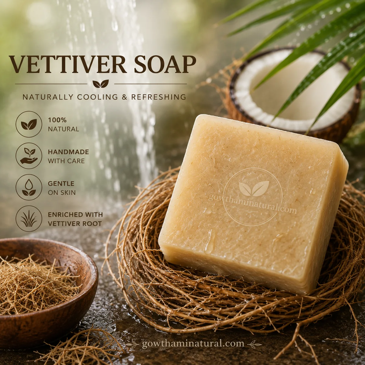 Vettiver Soap by Gowthami Natural