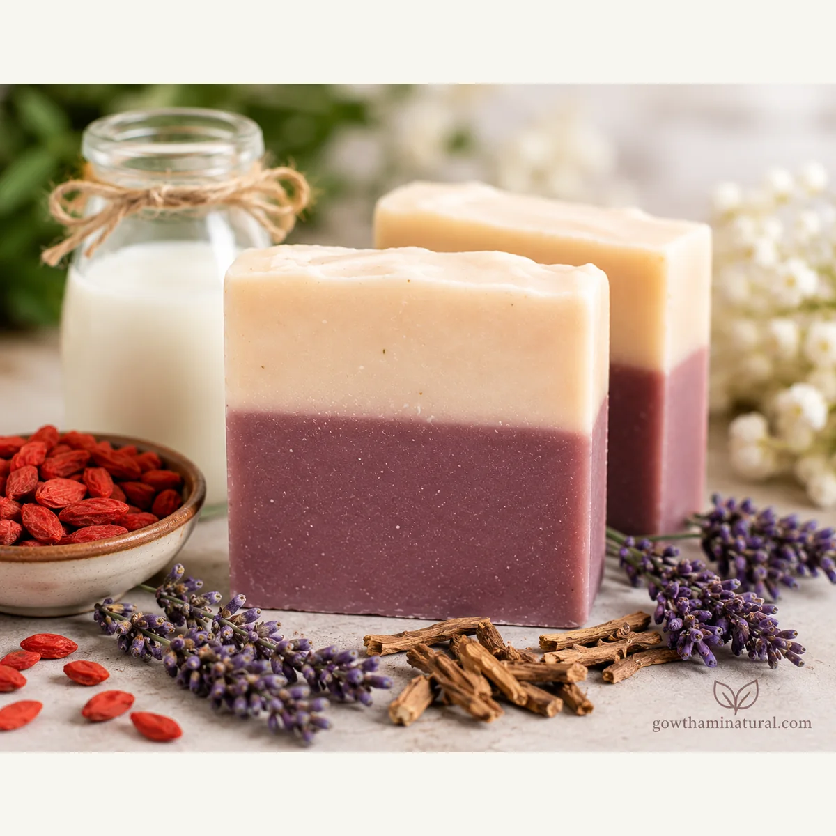 Goji Goat Milk Soap by Gowthami Natural