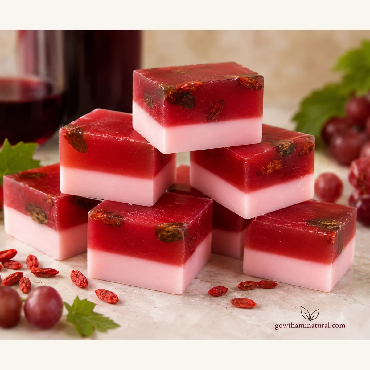 Goji Red Wine Soap by Gowthami Natural